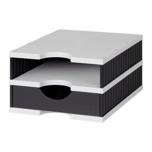 styro Schubladenbox uno  schwarz 268-0102.9895S, DIN A4 mit 1 Schublade, 1 St.