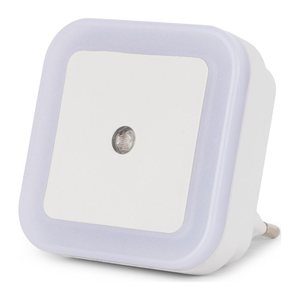 Entac Nachtlicht 0.5W quadrat. CW White Dämmerungssensor