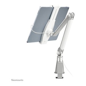 Neomounts Tablet-Halterung TABLET-D100SILVER weiß, silber für 1 Tablet, Tischklemme