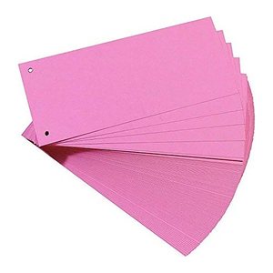 herlitz Trennstreifen rosa, 180,0 g Karton 24,0 x 10,5 cm, 100 St.