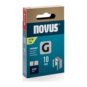 novus Tackerklammern Flachdraht 11/10, 600 St.