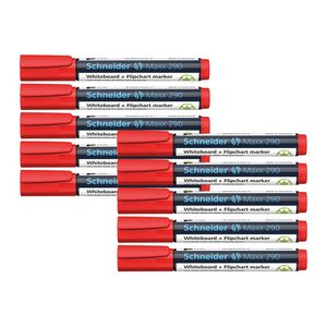 Schneider Maxx 290 Whiteboard- und Flipchart-Marker rot 2,0 - 3,0 mm, 1 St.