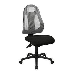 Topstar Bürostuhl Free Art, FR100 G208 Stoff grau, Gestell schwarz