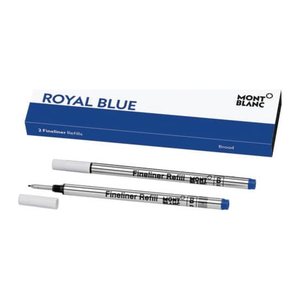 MONTBLANC Royal Blue Finelinerminen blau 0,8 mm, 2 St.