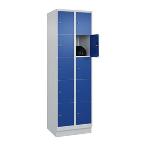 CP Schließfachschrank Classic PLUS enzianblau, lichtgrau 080020-205 S10003, 10 Schließfächer 60,0 x 50,0 x 195,0 cm