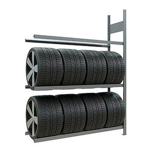 SCHULTE Anbau-Schwerlast-Weitspannregal 13913 silber 150,0 x 40,0 x 200,0 cm