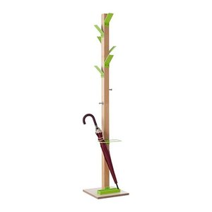 PAPERFLOW Kleiderständer easyCloth Wood Range Modell A PECPP.08 grün Holz 8 Haken 32,0 x 178,0 cm, 1 St.