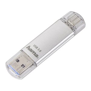 hama USB-Stick C-Laeta silber 128 GB, 1 St.