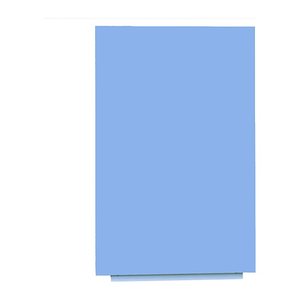 rocada Whiteboard Skin 100,0 x 150,0 cm blau lackierter Stahl