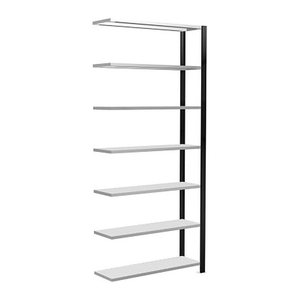 SCHULTE Anbau-Schwerlastregal 36016-S schwarz 100,0 x 30,0 x 230,0 cm