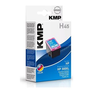 KMP H45 color Druckerpatrone kompatibel zu HP 300XL (CC644EE)