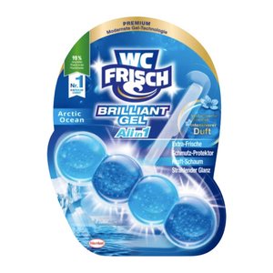 WC FRISCH BRILLIANT GEL All in 1 WC-Duftspüler Arctic Ocean, 42 g