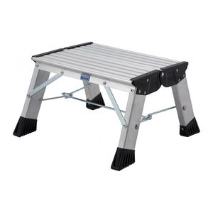 KRAUSE Klapptritt MONTO Treppy Plusline silber 1 Stufe, H: 20,0 cm