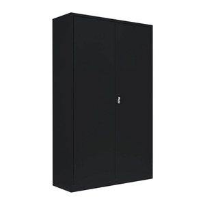 LÜLLMANN Stahlschrank 530379 tiefschwarz 4 Fachböden 120,0 x 42,2 x 195,0 cm, aufgebaut, 1 St.