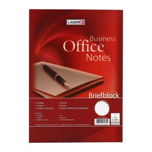 LANDRE Briefblock Office A4 50 Blatt Lineatur 22