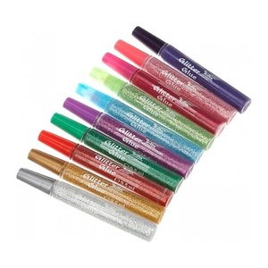 folia Glitter Glue Klebestifte 9,5 ml, 10 St.
