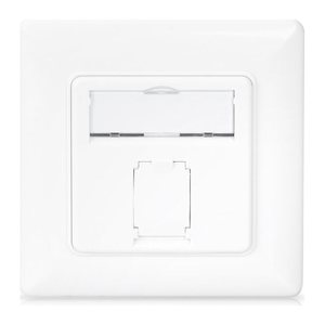 DIGITUS Netzwerkdose CAT 6A Klasse EA geschirmt 1xRJ45 weiß