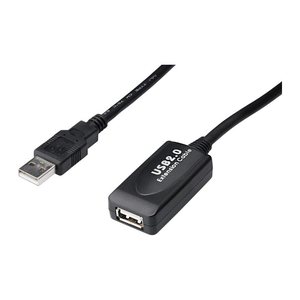 DIGITUS USB-A/USB-A Kabel DA-73102 20,0 m schwarz, 1 St.