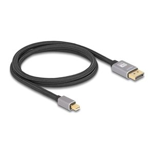 DELOCK Mini DisplayPort zu DisplayPort 8K 60Hz 1m grau Metal