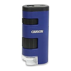CARSON® digitales Mikroskop PocketMicro schwarz/blau 20x - 60x