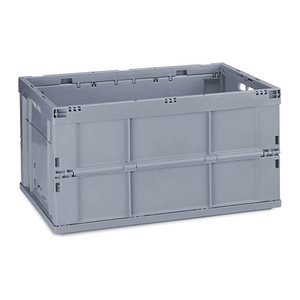 relaxdays Klappbox 60,0 l grau 58,5 x 40,0 x 31,5 cm, 1 St.