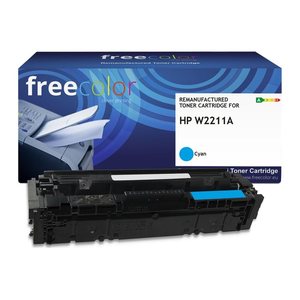 Freecolor Toner HP W2211A cyan mit chip 1250p kompatibel