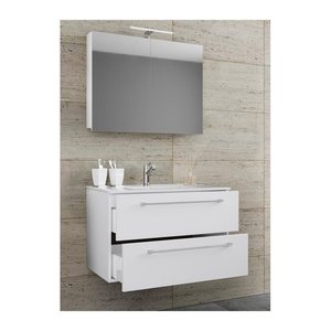 VCM my bath Badmöbel-Set 3-teilig Badinos 914330 weiß 60,0 x 46,0 x 50,0 cm