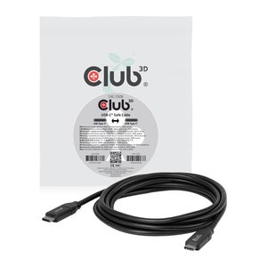Club3D USB-C Sicherheitsladekabel 240W 2m St/St Polybeutel