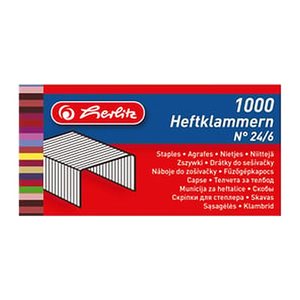 Herlitz Heftklammer No24/6 verzinkt 2x1000er Blister