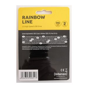 Intenso USB-Stick Rainbow Line blau 4 GB, 1 St.
