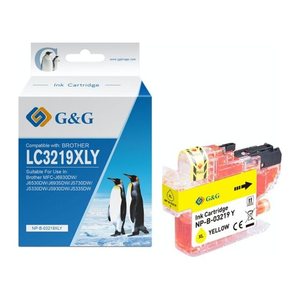 G&G Tintenpatrone kompatibel mit Brother LC-3219Y Gelb