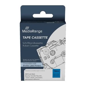 MediaRange Schriftbandka. Brother TZ-531/TZe-531 12mm,8m sw