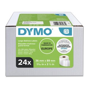 DYMO LW-Adressetiketten Vorteilspack 36x 89mm 24Rl 260St/Rl