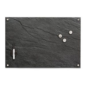 Zeller Glas-Magnettafel 60,0 x 40,0 cm Schiefer anthrazit