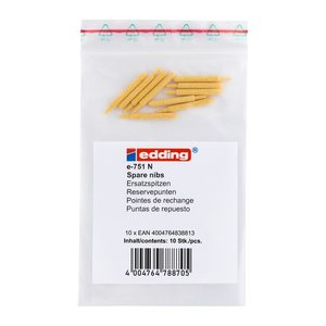 edding Ersatzspitzen für Lackmarker e-751 N natur