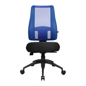 Topstar Bürostuhl Lady Sitness® Deluxe, LT20B0W506 Stoff blau, Gestell schwarz