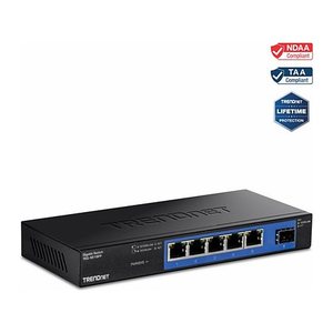 TRENDnet Switch 5-Port Gbit 1xSFP Metall