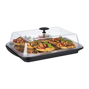 APS Tablett Thermo schwarz 14,0 x 29,0 cm, 1 St.