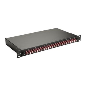 Equip LWL-Spleißkasten 24-Port LC-Duplex OM4 1U komplett sw