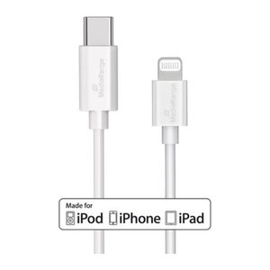 MediaRange Lightning/USB C USB-Kabel MRCS215 1,0 m weiß, 1 St.