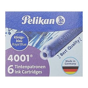 Pelikan Tintenpatronen für Füller 4001 TP/6 königsblau, 6 St.