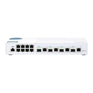 QNAP Switch 8 port 1Gbps, 4 port 10G SFP+ / NBASE-T Combo