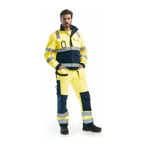 BLAKLÄDER® unisex Warnschutzhose HIGH-VIS "1533" gelb, marine Größe 25