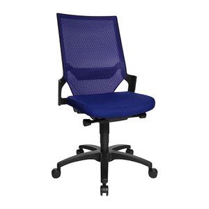 Topstar Bürostuhl Autosynchron®-1, AU1000 T38 Stoff blau, Gestell schwarz