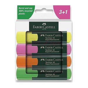 FABER-CASTELL 48 Textmarker farbsortiert, 4 St.