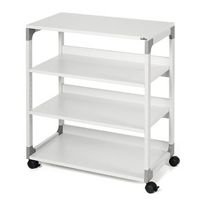 DURABLE System Multi Trolley 88 Bürowagen grau 4 Ebenen 75,0 x 43,2 x 87,9 cm