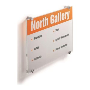 DURABLE Türschild CRYSTAL SIGN Acryl transparent DIN A3, 1 St.