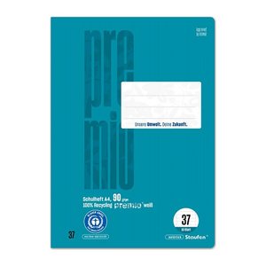 Staufen® Schulheft Premio Lineatur 37 liniert DIN A4 Innen- und Außenrand, 16 Blatt, 1 St.