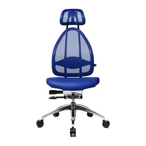 Topstar Bürostuhl Open Art, J190TS18 Stoff blau, Gestell alu