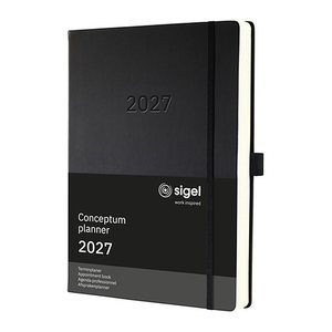 SIGEL Buchkalender Conceptum 2027 schwarz, 1 St.